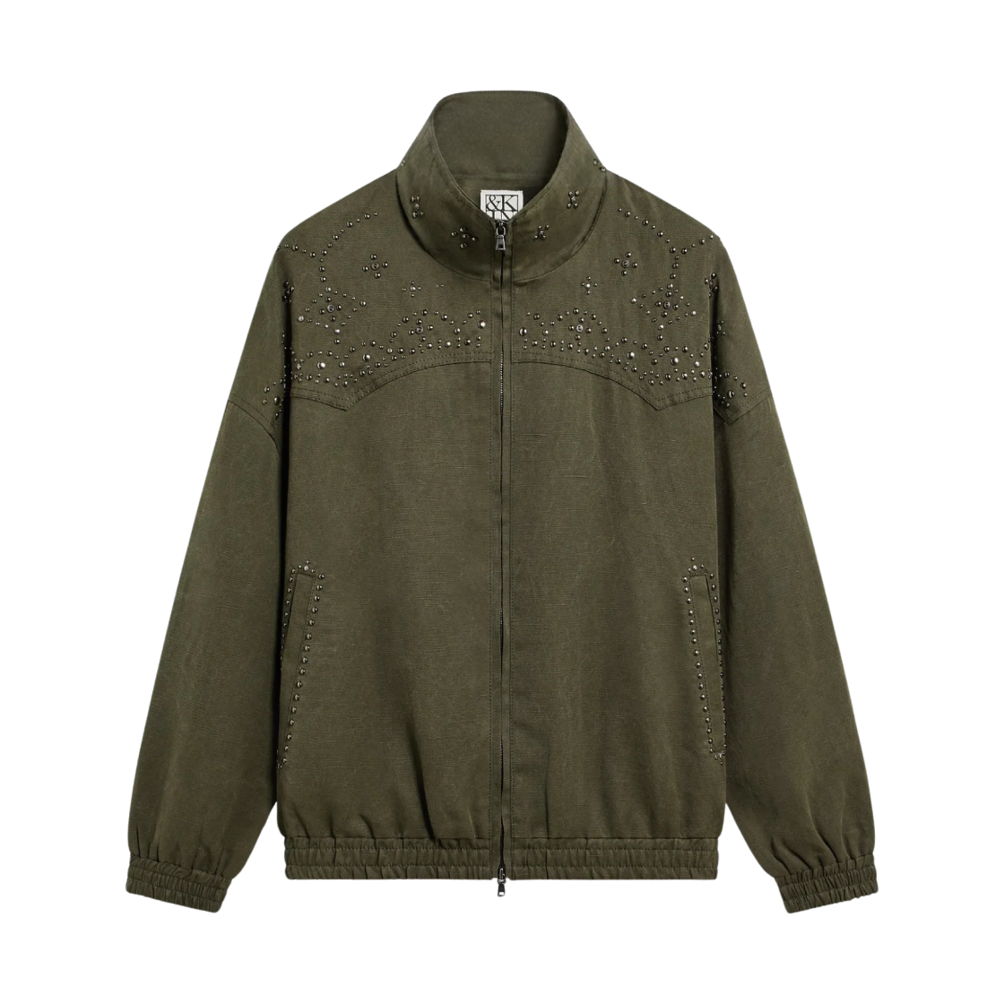 키스 & 킨 스터드 캔버스 라이샌드 자켓 모스(Kith & Kin Studded Canvas Rhysand Jacket Moss)