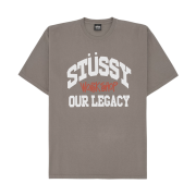 Stussy x Our Legacy Work Shop Pigment Dyed Collegiate T-Shirt Taupe