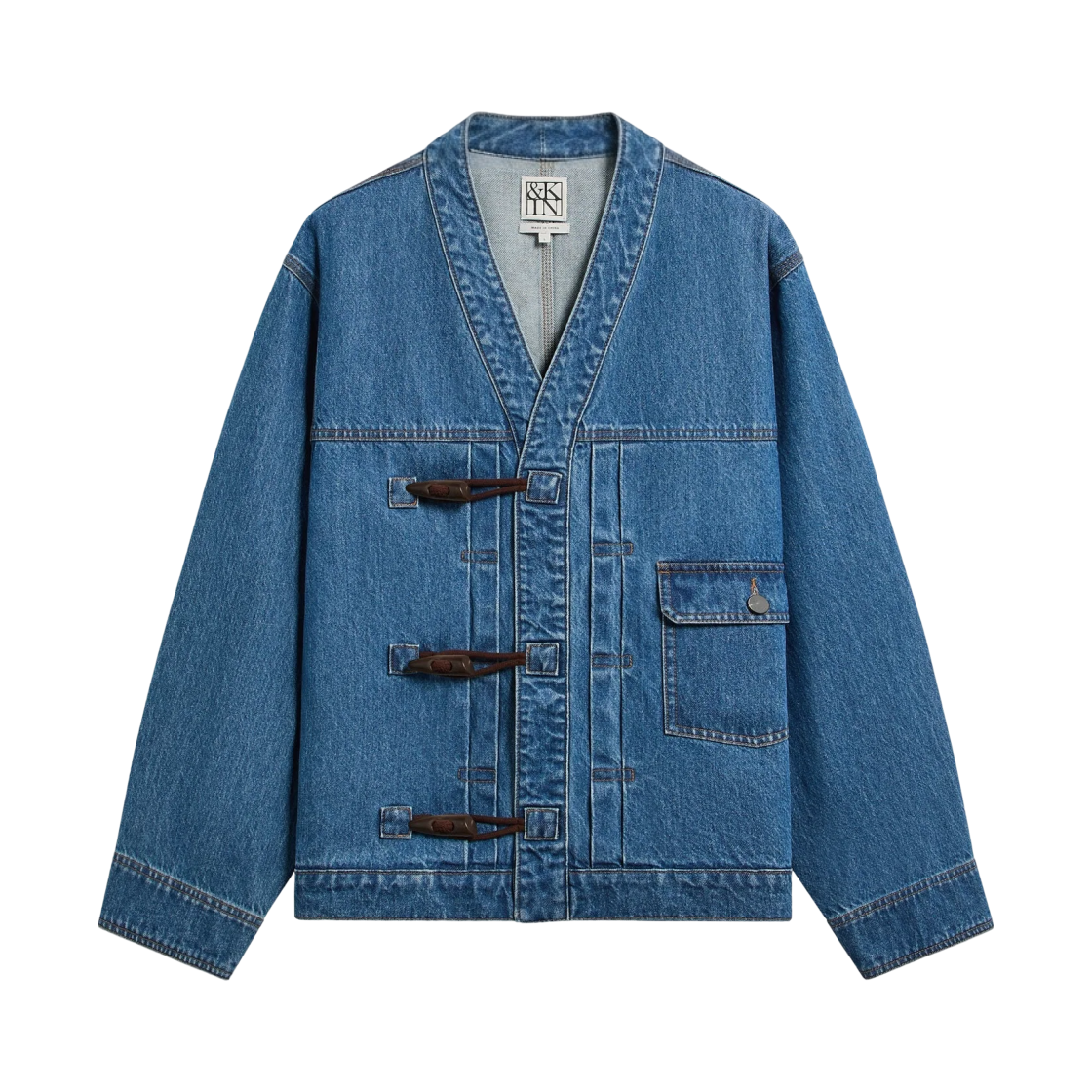키스 & 킨 데님 클린트 트러커 자켓 리버 인디고(Kith & Kin Denim Clint Trucker Jacket River Indigo) - 1