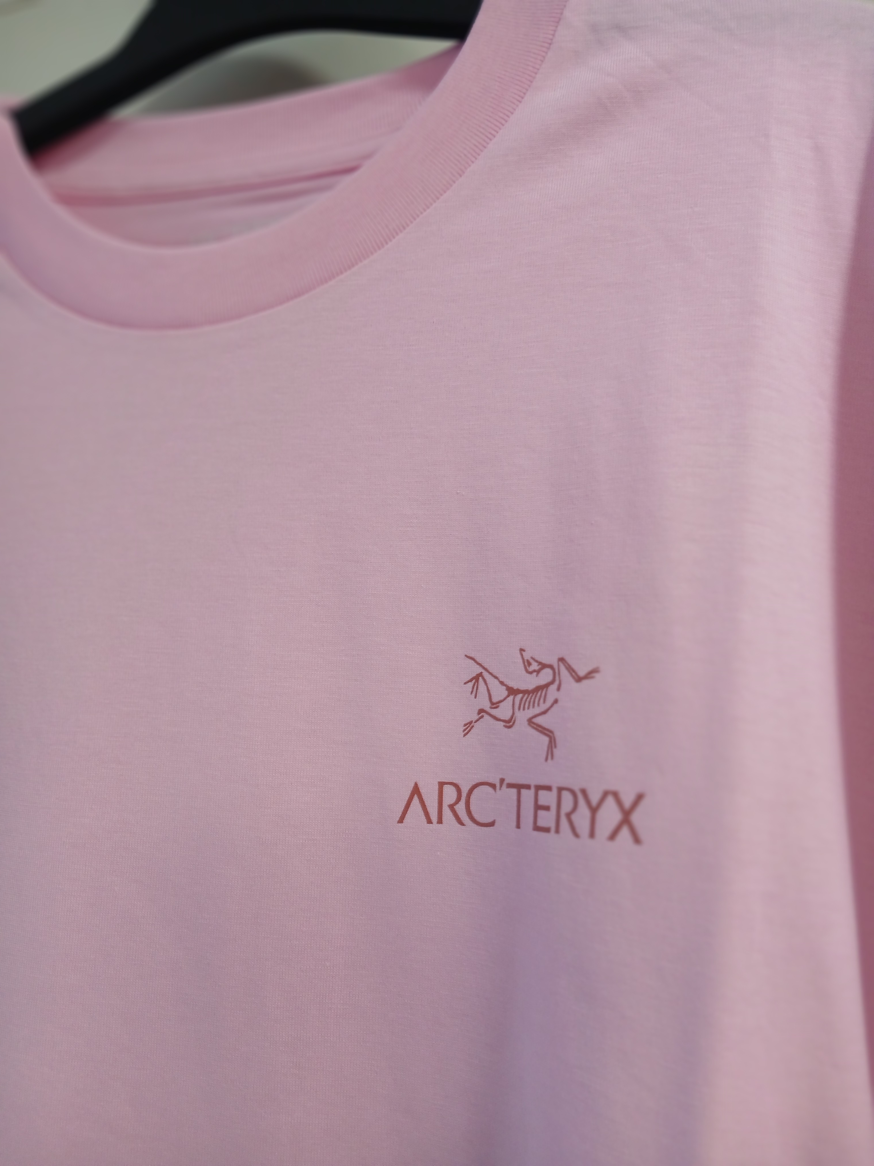 Arc'teryx Kragg SL Cotton Cacodaemon SS T-Shirt Pineberry Stone Red 착용 스타일 - 4