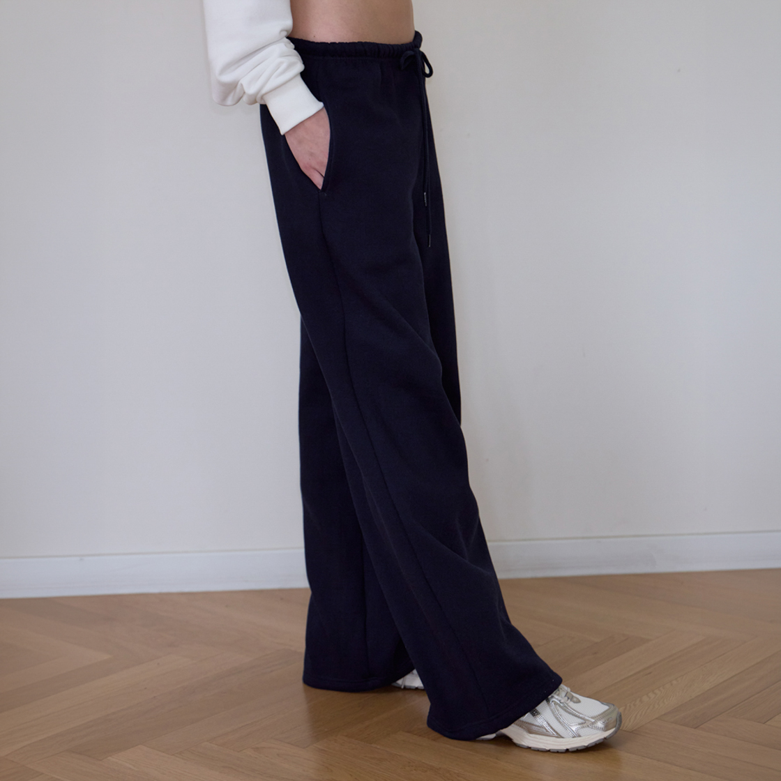 로제프란츠 로즈 자수 와이드 스웨트팬츠 [네이비](Rosefrantz Rose Embroidery Wide Sweatpants [Navy]) - 4