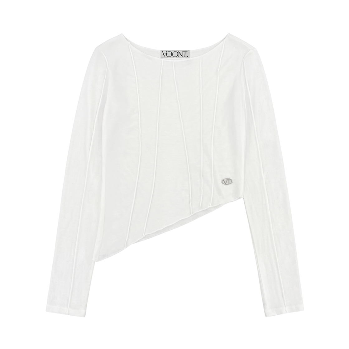 VT26FLS104IVR VOONT Lettuce Trim Long Sleeve (IVORY)