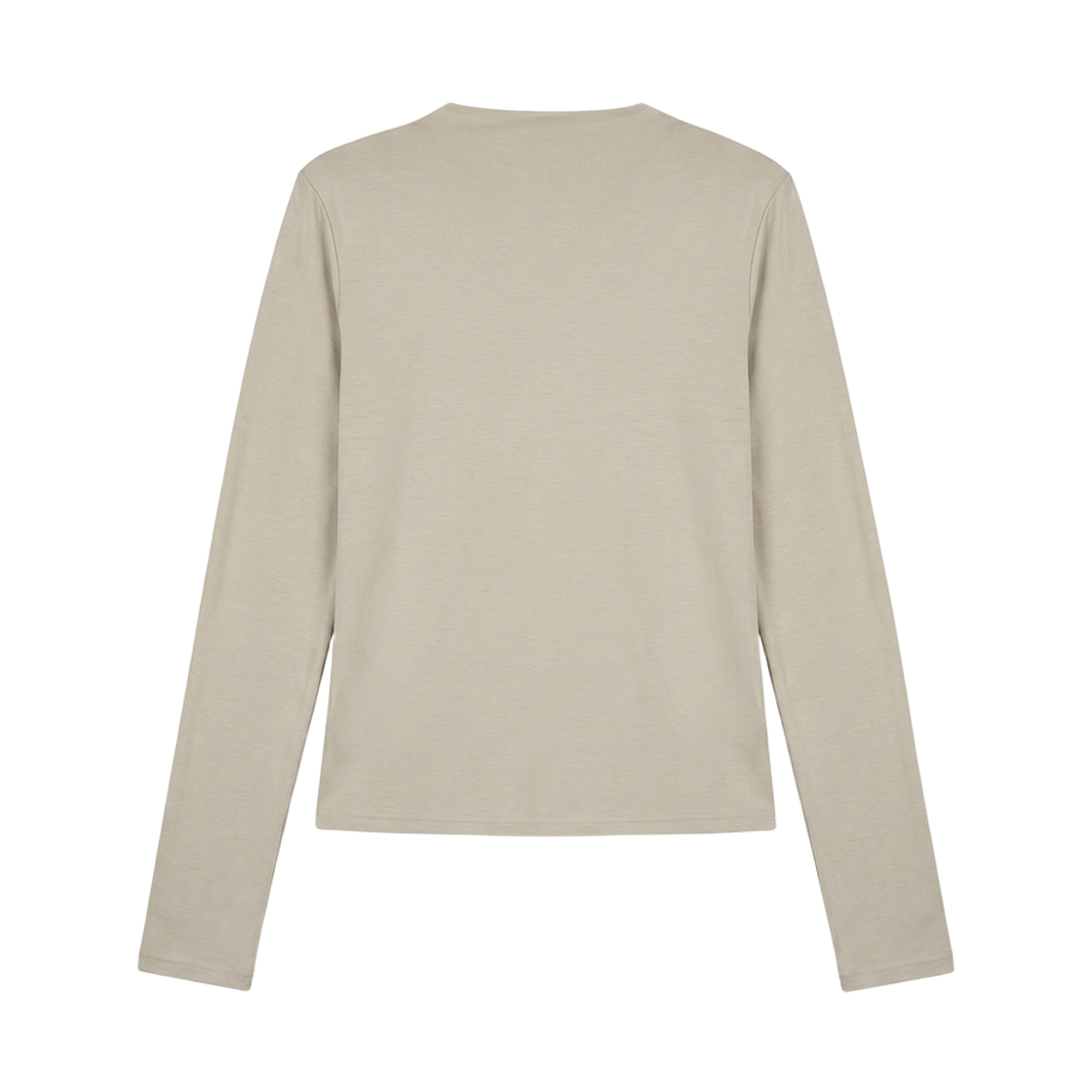 분트 플루이드 카울넥 롱슬리브 베이지(VOONT Fluid Cowl-Neck Long Sleeve (BEIGE)) - 2