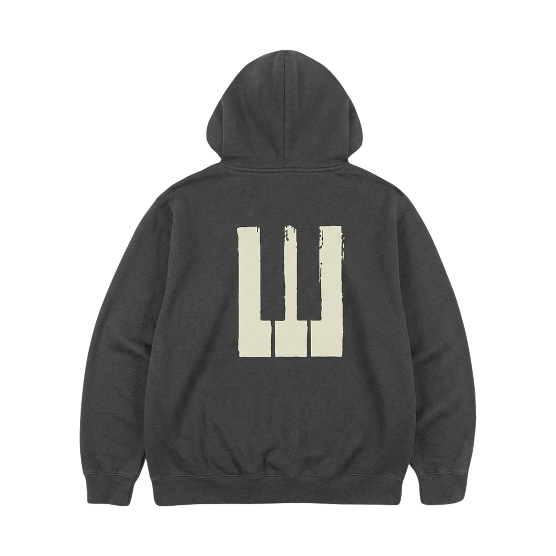빅뱅 20주년 기념 미디어 전시회 집업 후드 피아노 차콜(Bigbang 20th Anniversary Media Exhibition Zip-Up Hoodie Piano Charcoal) - 1