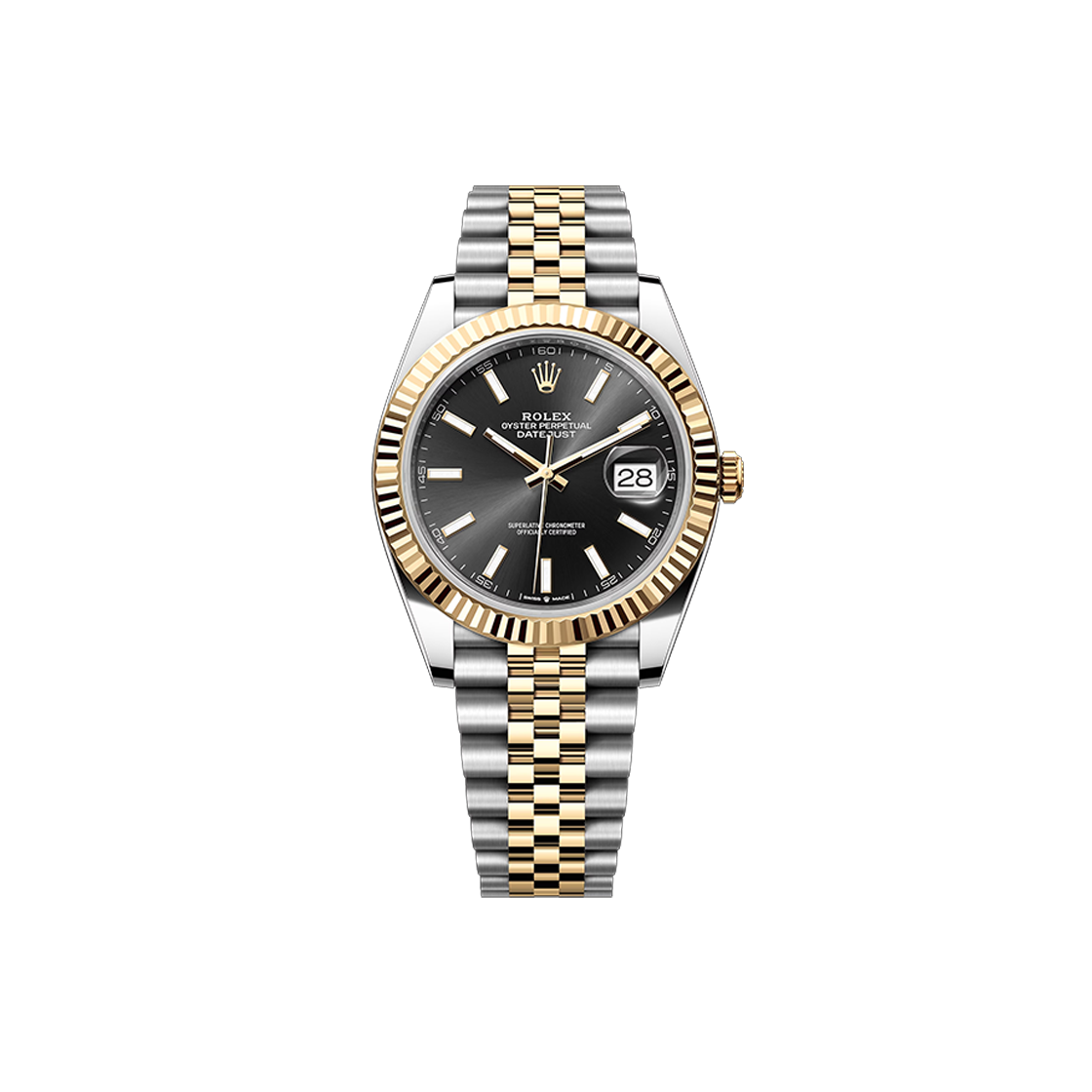 ITV8FM5KE8DA Rolex Datejust 41 - 126333 Black Bar Jubilee No. 8181