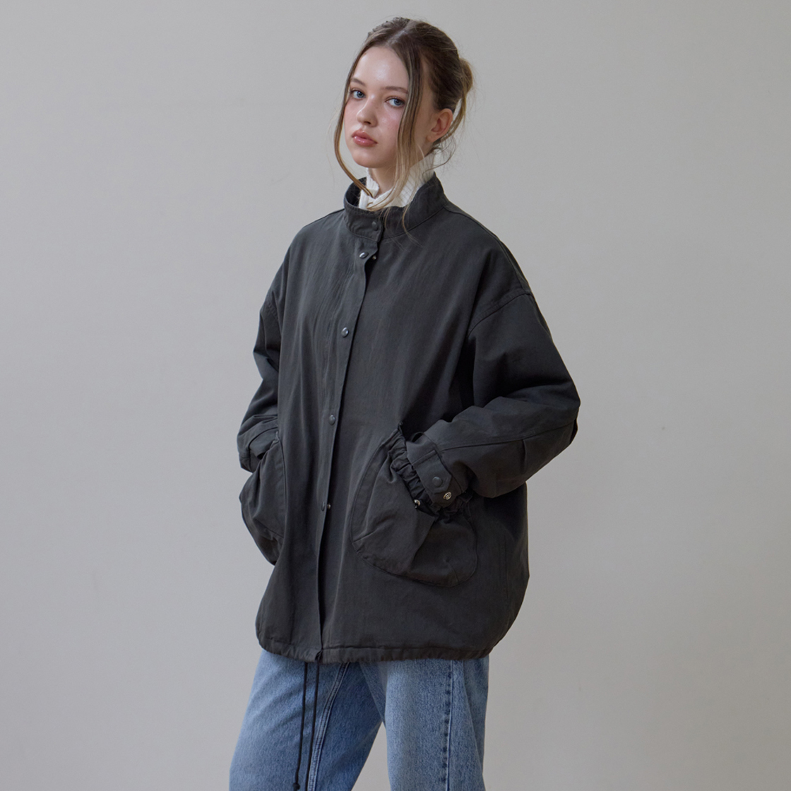 로제프란츠 오버핏 패디드 필드 자켓 [차콜](Rosefrantz Overfit Padded Field Jacket [Charcoal]) - 3