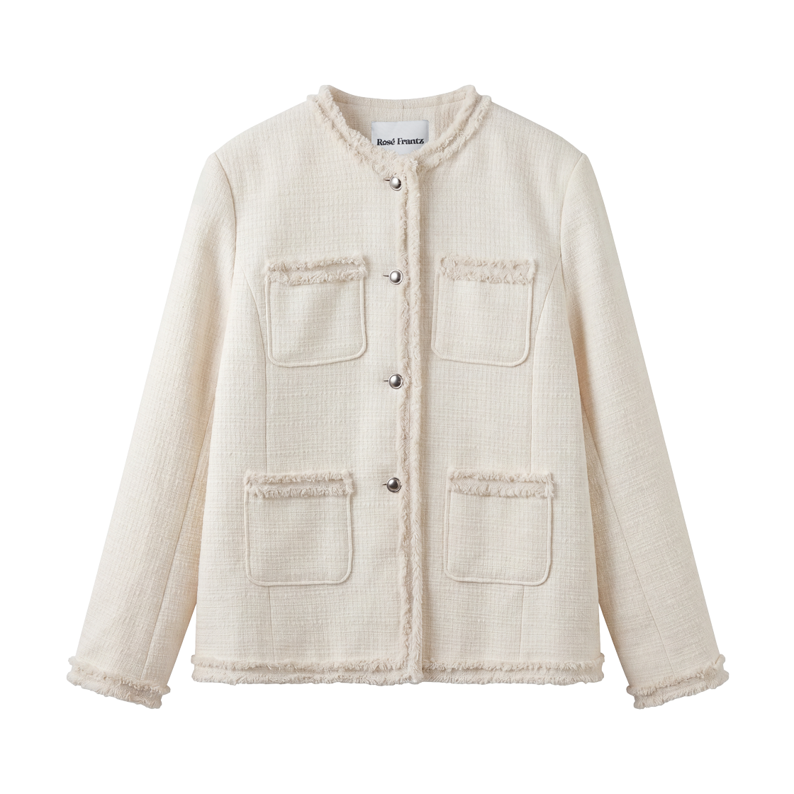 로제프란츠 프린지 포켓 트위드 자켓 [아이보리](Rosefrantz Fringe Pocket Tweed Jacket [Ivory])
