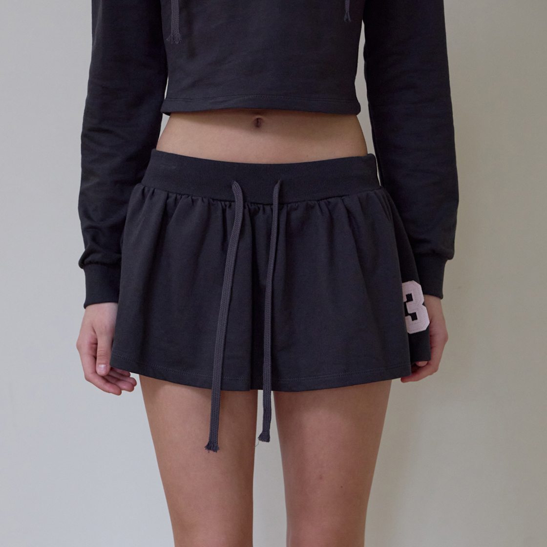 로제프란츠 패치워크 미니 스커트 [차콜](Rosefrantz Patchwork Mini Skirt [Charcoal]) - 4