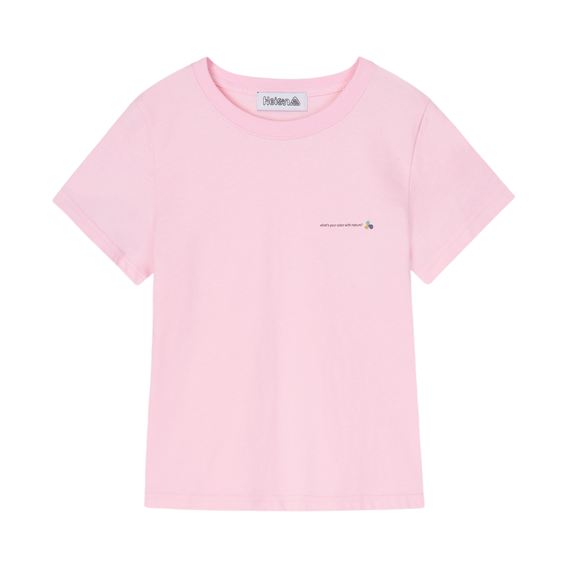 HIS26SS002TBPIN Heisan Mini Slogan T-shirt - Baby Pink