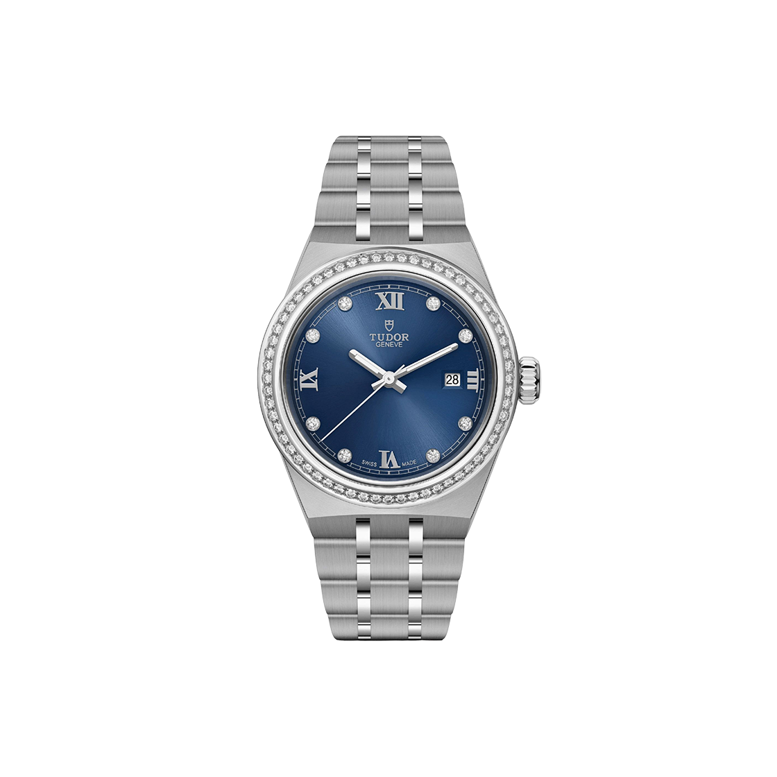 IT2G9IOIGTOA Tudor Royal 28-M28320 Blue Diamond Bezel 8P Roman Numerals No. 8357