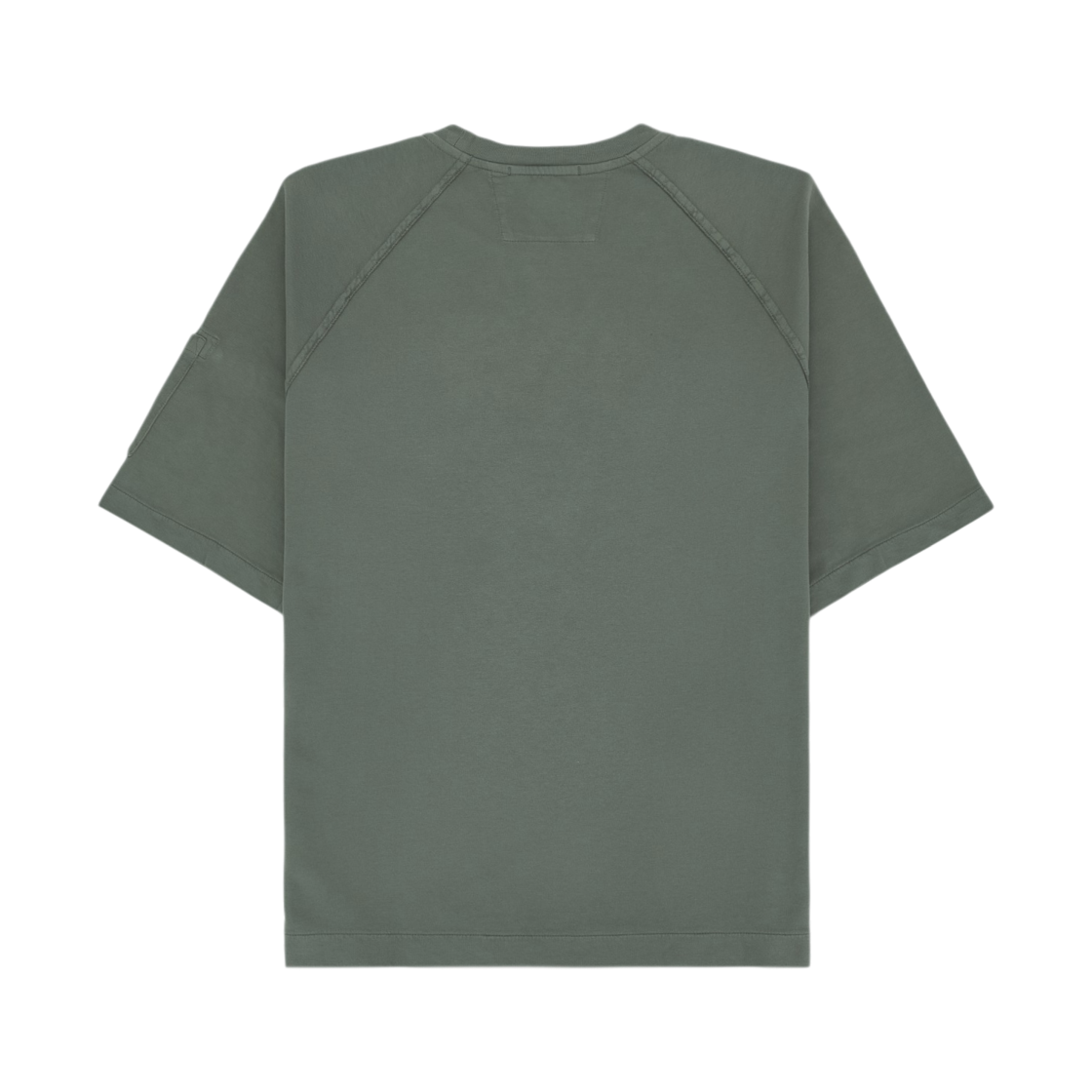 C.P. 컴퍼니 라이트 플리스 숏슬리브 스웨트셔츠 건메탈 그레이 - 26SS(C.P. Company Light Fleece Short Sleeve Sweatshirt Gunmetal Grey - 26SS) - 2