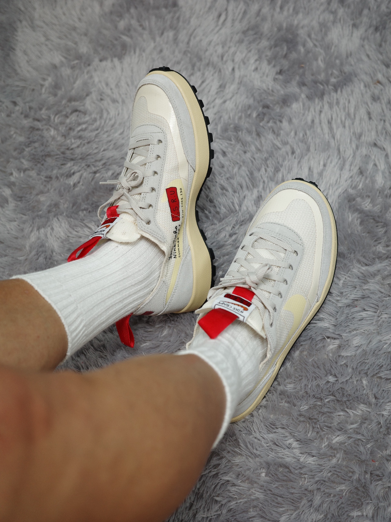 Nike x Tom Sachs General Purpose Shoe Grey Yellow 착용 스타일 - 3