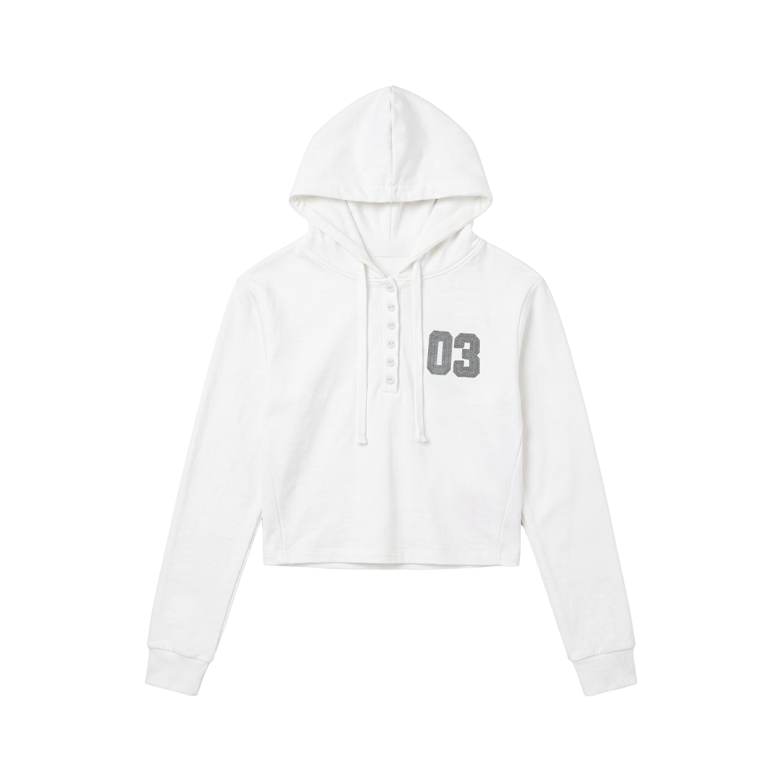 로제프란츠 패치워크 슬림 후드 롱스리브 [아이보리](Rosefrantz Patchwork Slim Hood Long Sleeve [Ivory])