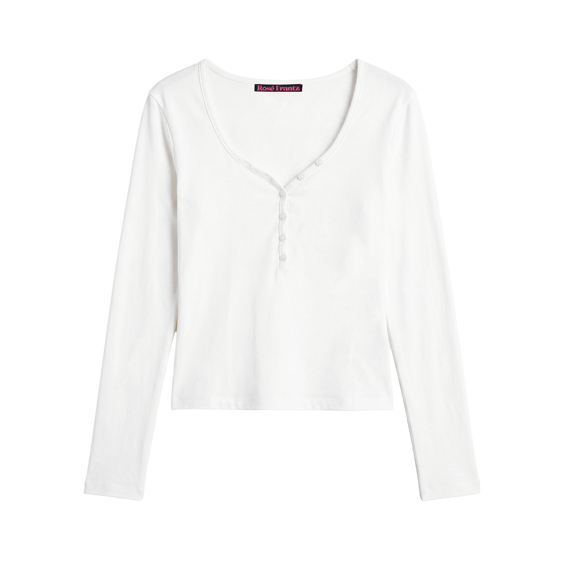 RS26FLS105IVR Rosefrantz Basic V-neck Long Sleeve [Ivory]