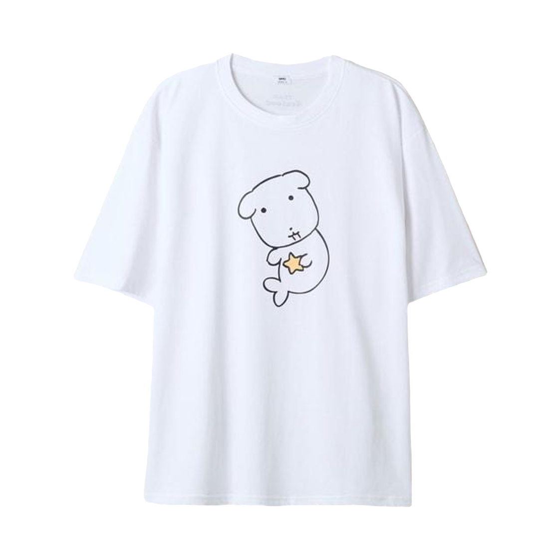 SPRLG49U01 Spao x Ganadi Constellation Short Sleeve T-Shirt Light Blue