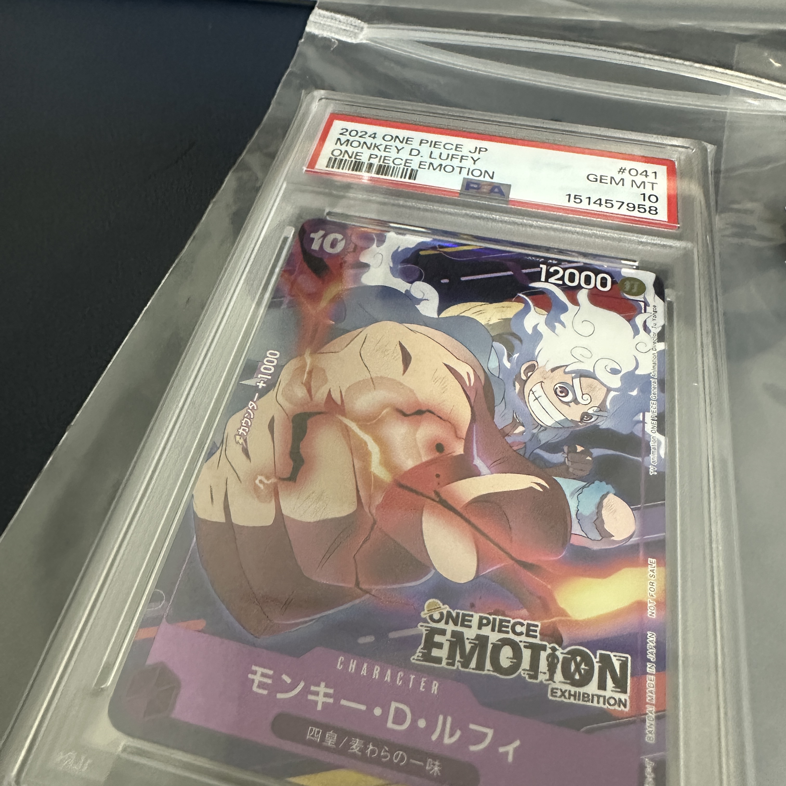 One Piece TCG Monkey D. Luffy P P-041 Promotion Card One Piece Emotion (Japanese Ver.) 착용 스타일