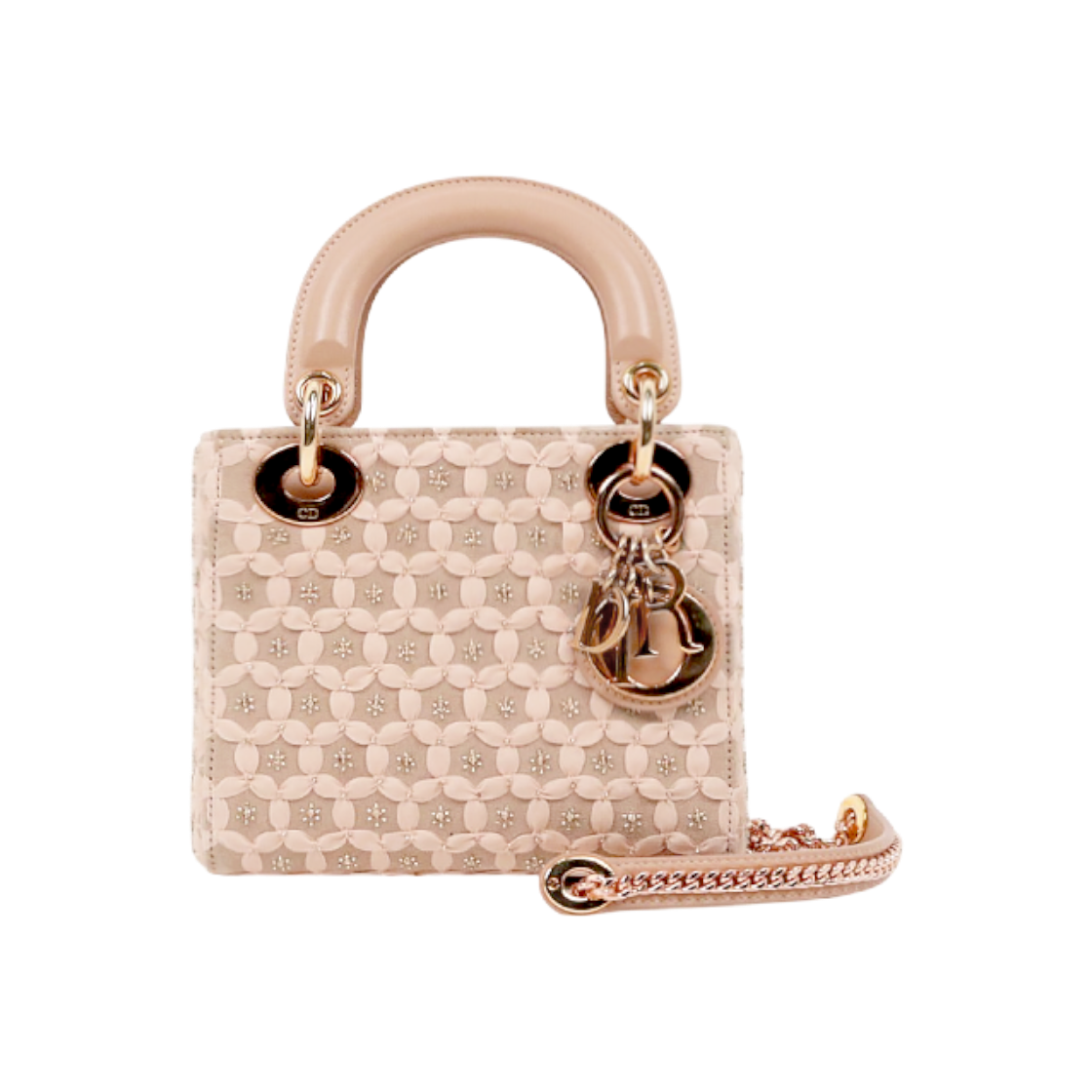 ITLKPLTPJ8D2 Dior Mini Pink Satin Lady Tote Bag D-A65653