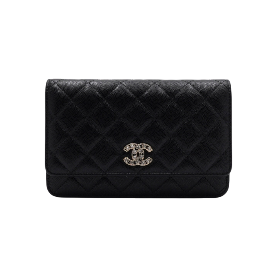 샤넬 AP4538 블랙 캐비어 하트크리스탈 CC로고 금장 체인 WOC 크로스백aa66100(Chanel AP4538 Black Caviar Heart Crystal CC Logo WOC Crossbody Bag)