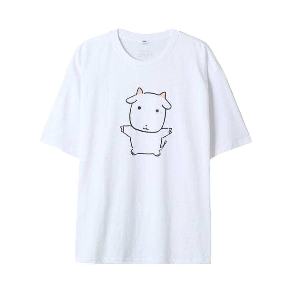SPRLG49U01 Spao x Ganadi Constellation Short Sleeve T-Shirt Beige