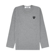 Play Comme des Garcons Black Heart LS T-Shirt Grey
