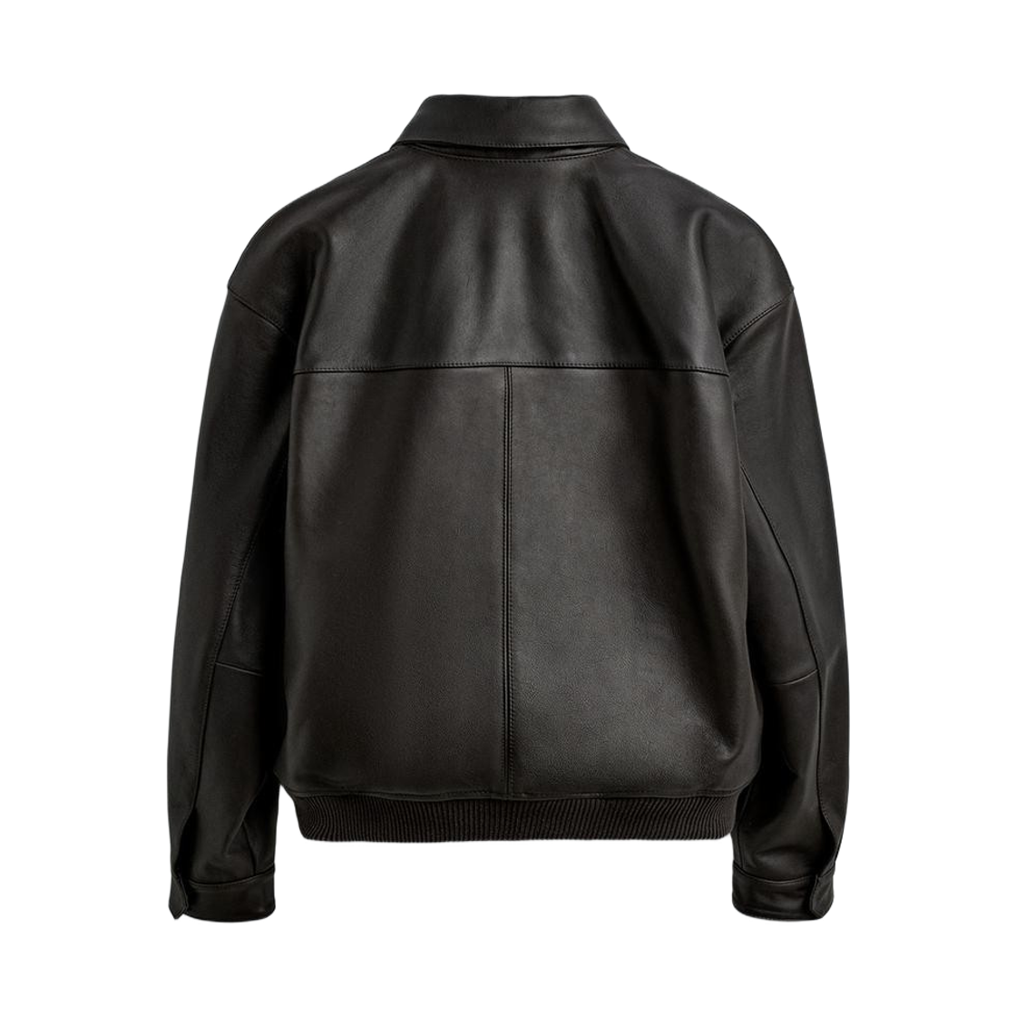 자라 x 아론 레빈 레더 봄버 자켓 초콜릿(Zara x Aaron Levine Leather Bomber Jacket Chocolate) - 2