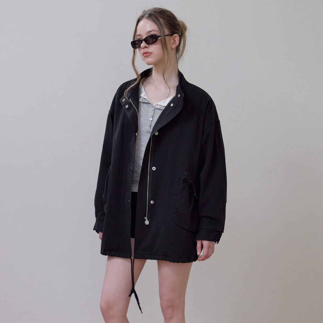 로제프란츠 오버핏 패디드 필드 자켓 [블랙](Rosefrantz Overfit Padded Field Jacket [Black]) - 2