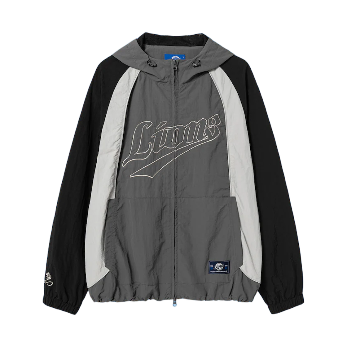 삼성 라이온즈 x 에잇세컨즈 리플렉티브 후드 자켓 애쉬(Samsung Lions x 8seconds Reflective Hooded Jacket Ash) - 1