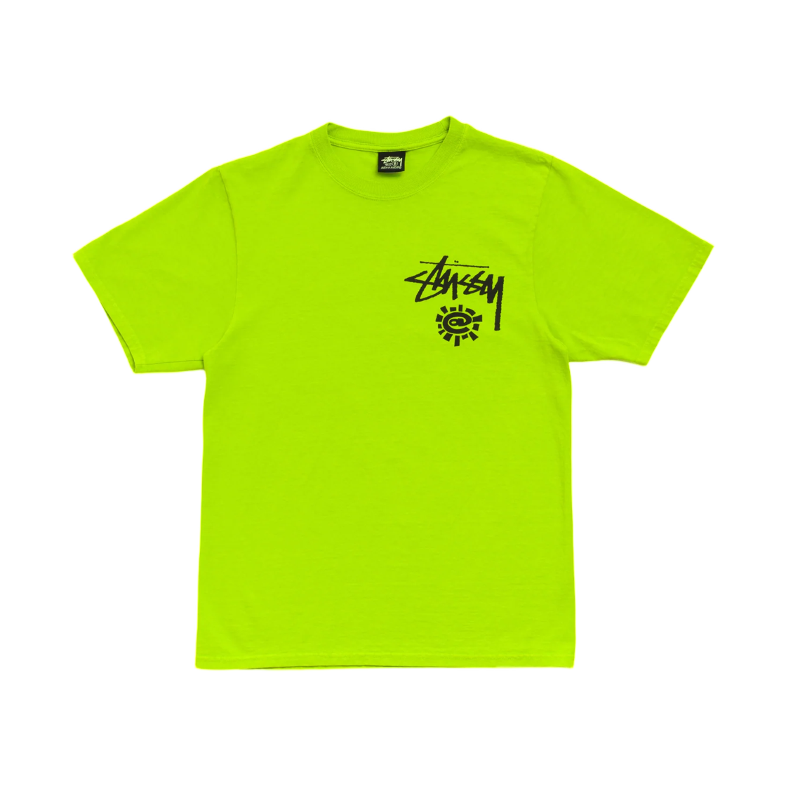 스투시 x 올웨이즈 두 왓 유 슈드 두 월드 투어 티셔츠 라임(Stussy x Always Do What You Should Do World Tour T-Shirt Lime) - 2