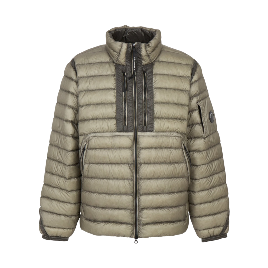 21CMOW022A110416A356 C.P. Company D.D. Shell Lens Down Jacket Fallen Rock Beige - 26FW