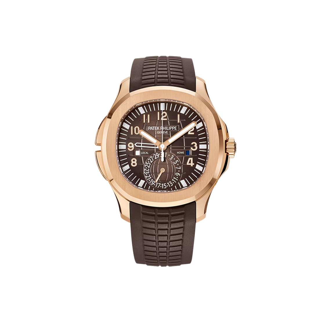 ITFF8BU9WCB4 Patek Philippe Aquanaut Travel Time Brown Arabic Dial No. 8312