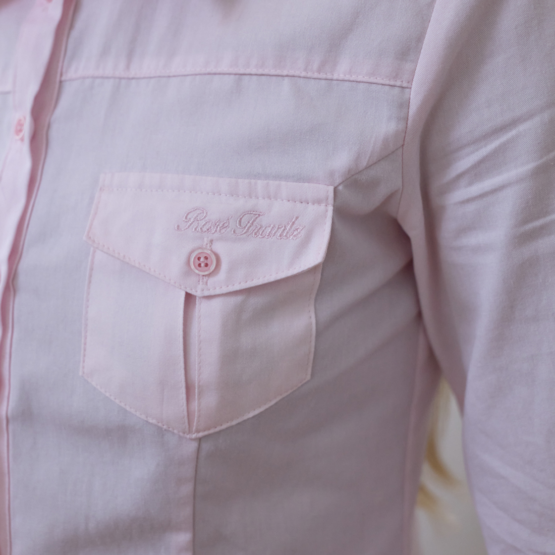 로제프란츠 포켓 롤업 셔츠 [핑크](Rosefrantz Pocket Roll-up shirt [Pink]) - 3