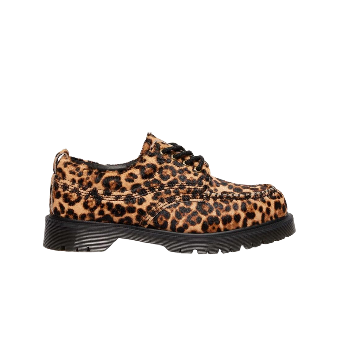 42721200 Dr. Martens Lowell Loepard Print Moc Toe Archive Leopard Hair On
