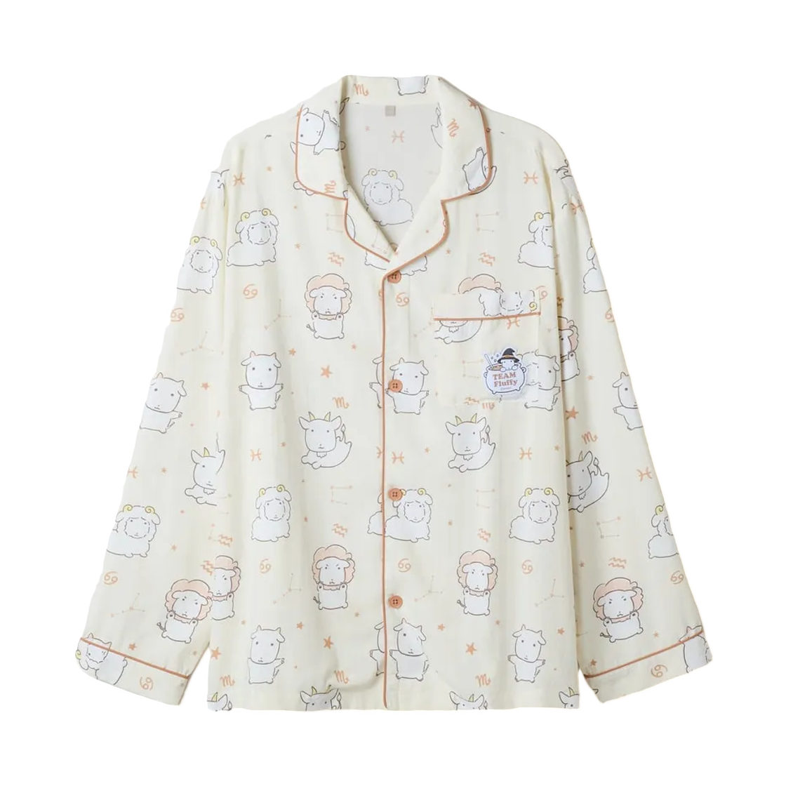 스파오 x 가나디 긴팔 파자마 아이보리(Spao x Ganadi Long Sleeve Pajama Ivory) - 2