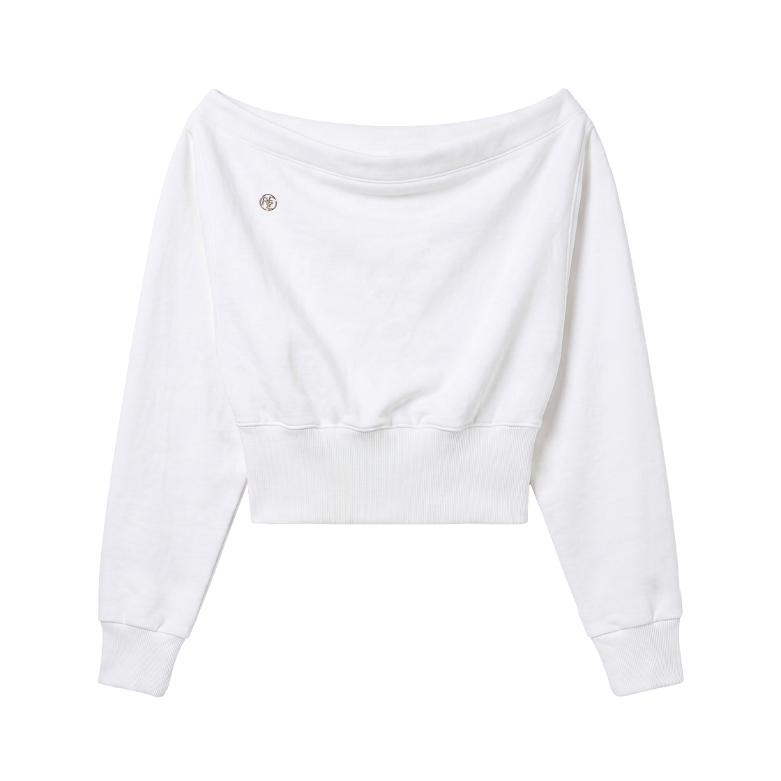 RS26FSW103IVR Rosefrantz Crop Off Shoulder Sweatshirt [Ivory]