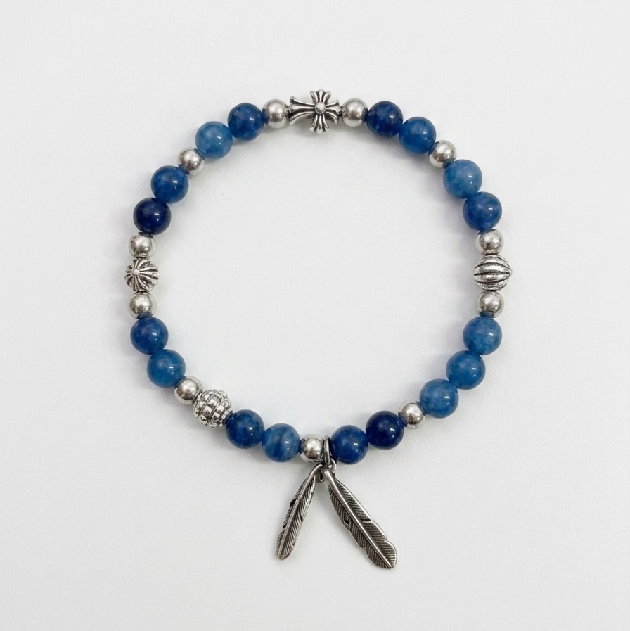 December Ten Apatite Beads Bracelet 착용 스타일 - 2