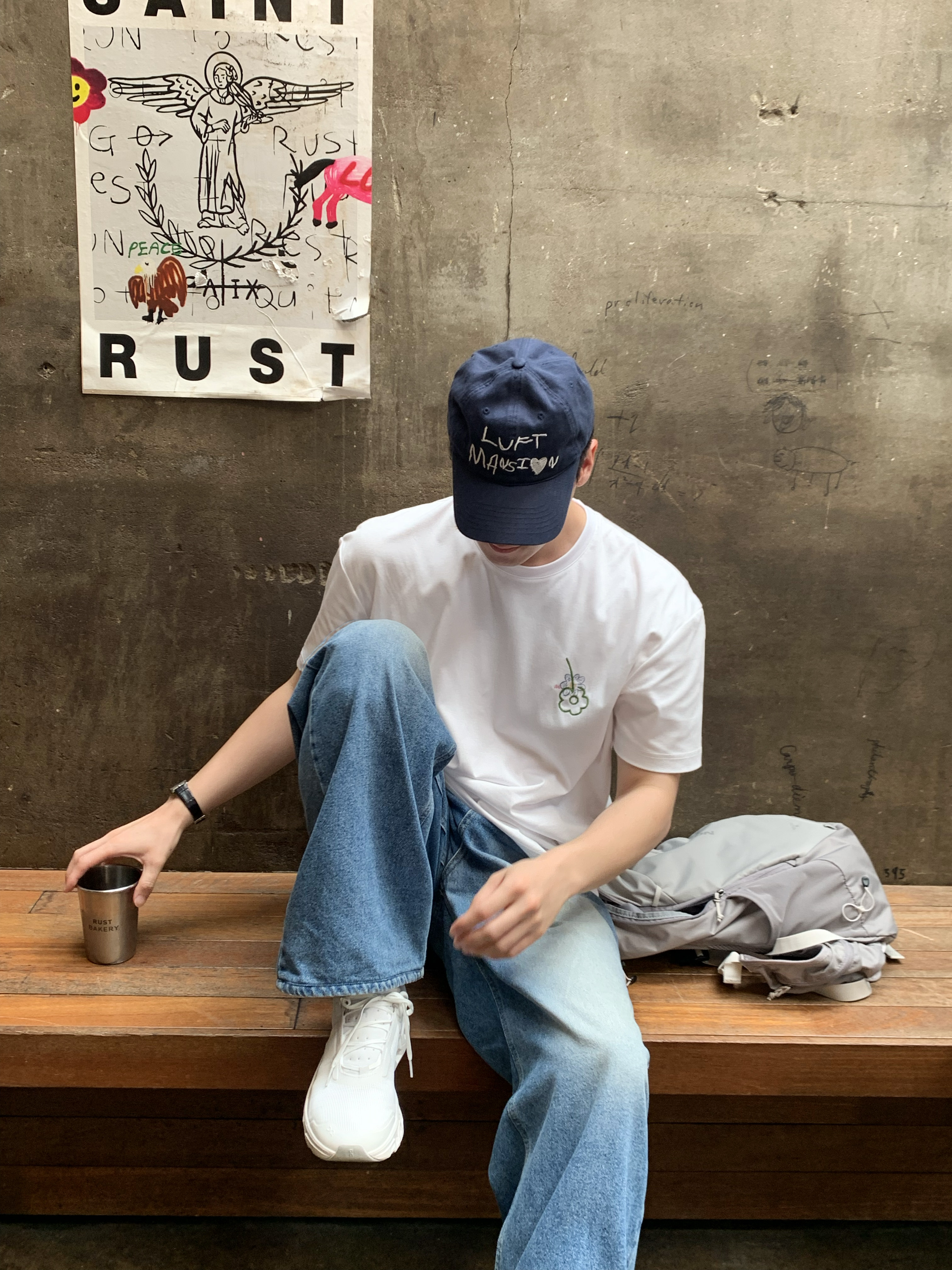On Running Cloudmonster Void White 착용 스타일 - 2