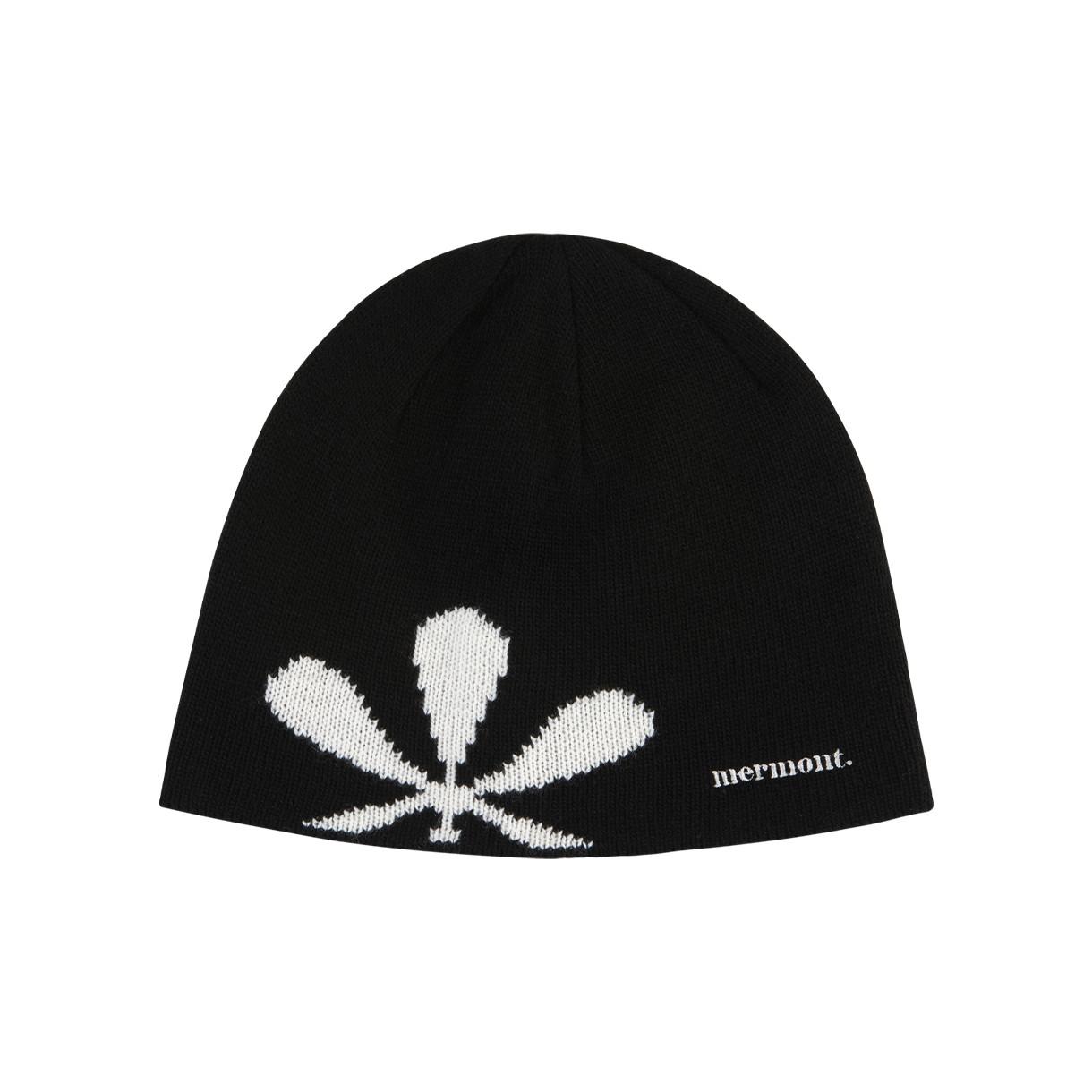메르몽 플라워 캐시미어 비니 블랙(Mermont Flower Cashmere Beanie Black)