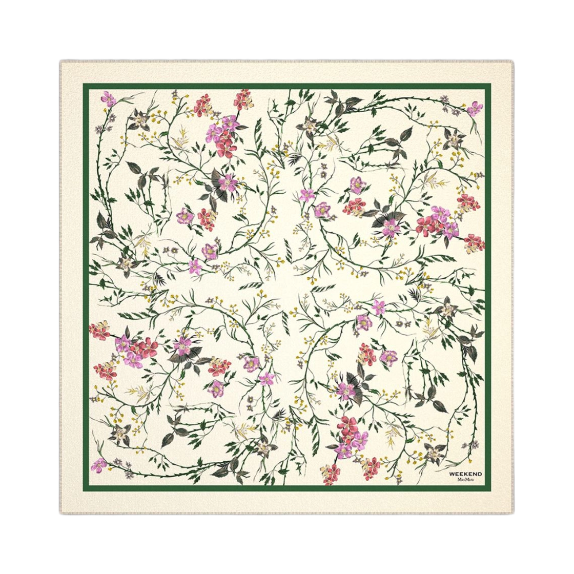 위켄드 막스마라 카미체 프린트 울 실크 폴라드 화이트(Weekend Max Mara Camice Printed Wool and Silk Foulard White)