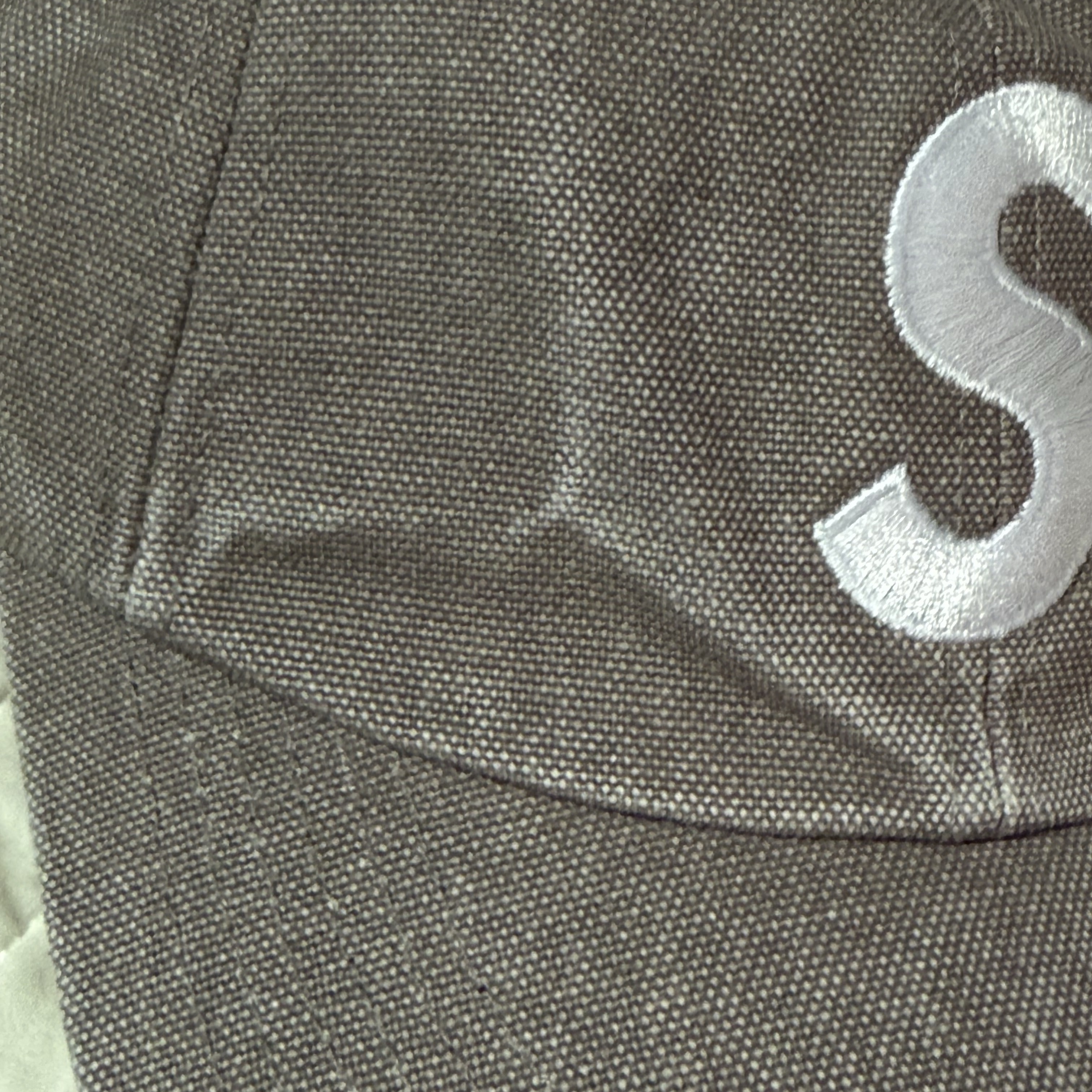 Supreme Pigment S Logo 6-Panel Khaki - 24FW 착용 스타일 - 2