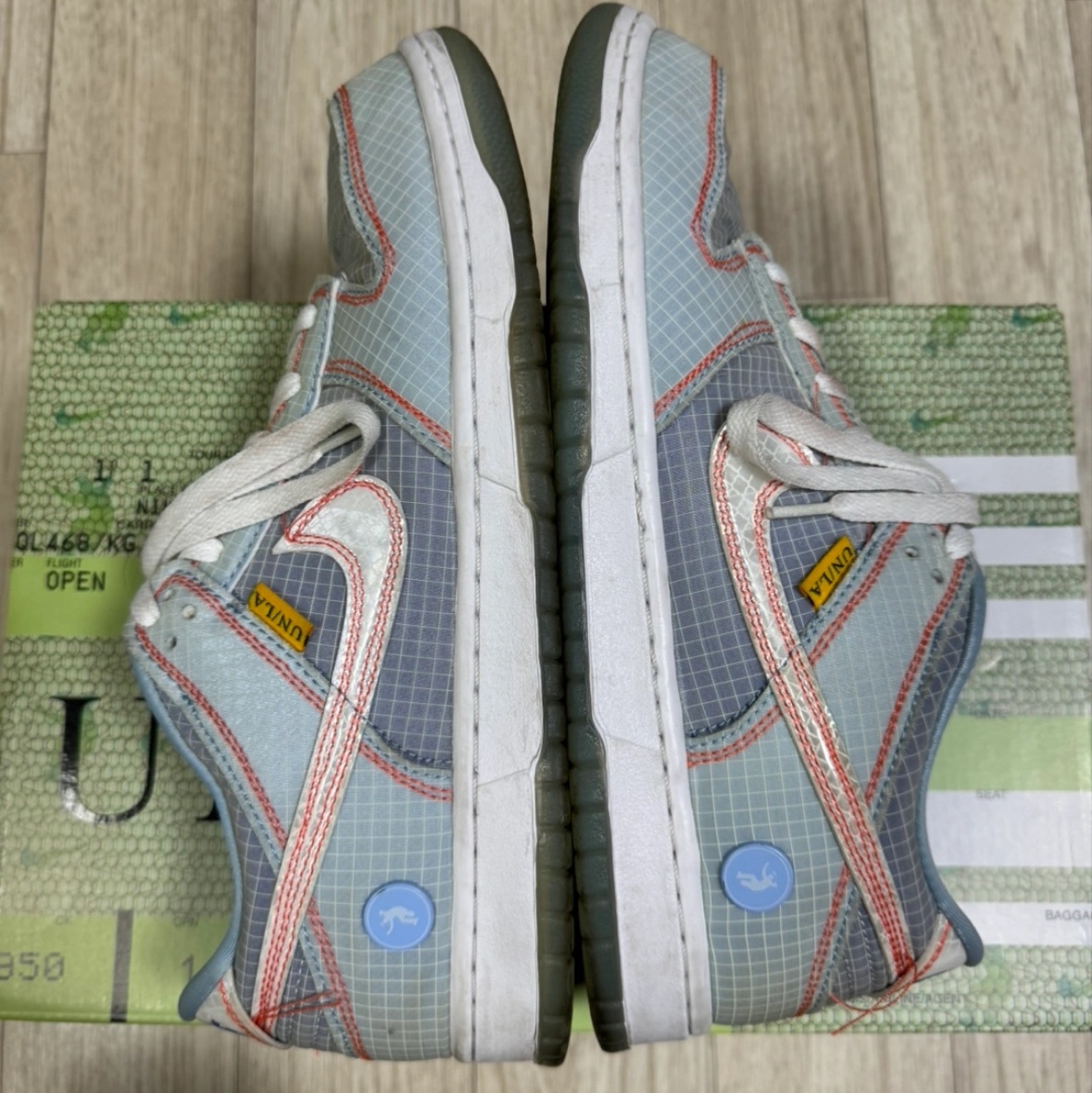 Nike x Union Dunk Low Passport Pack Argon 착용 스타일