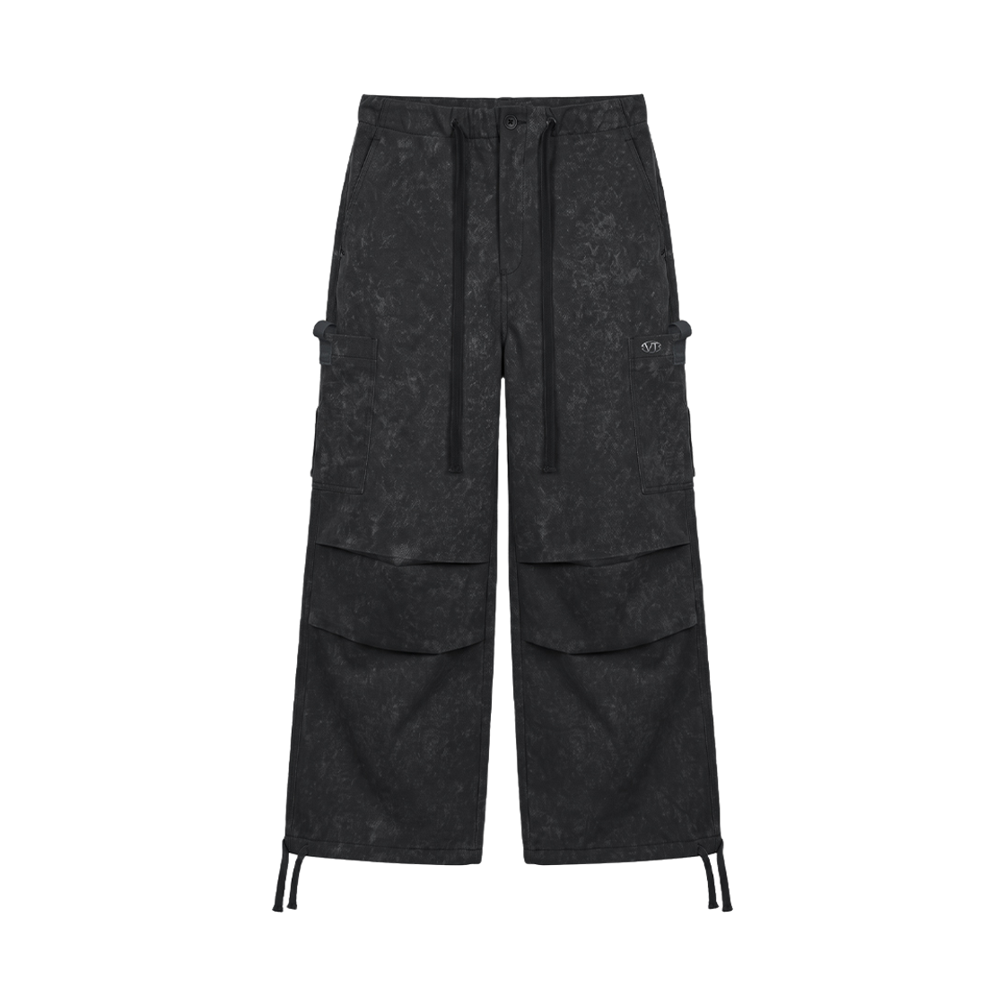 VT26FPT102CRC VOONT Ash Fade Wide Cargo Pants (CHARCOAL)
