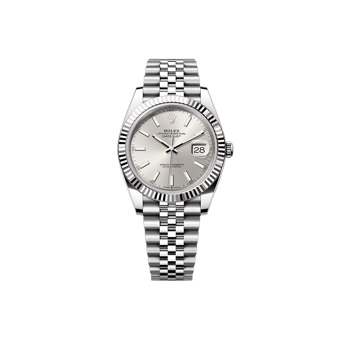 ITER3KWFGVI6 Rolex Datejust 41 - 126334 Silver Bar Jubilee No. 8287