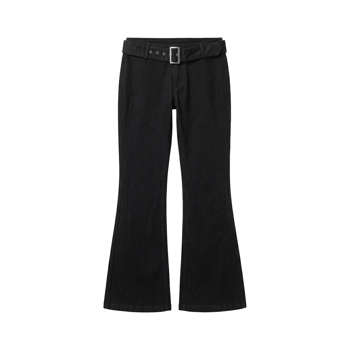 RS26FPT101BLK Rosefrantz Belted Boots Cut Pants [Black]