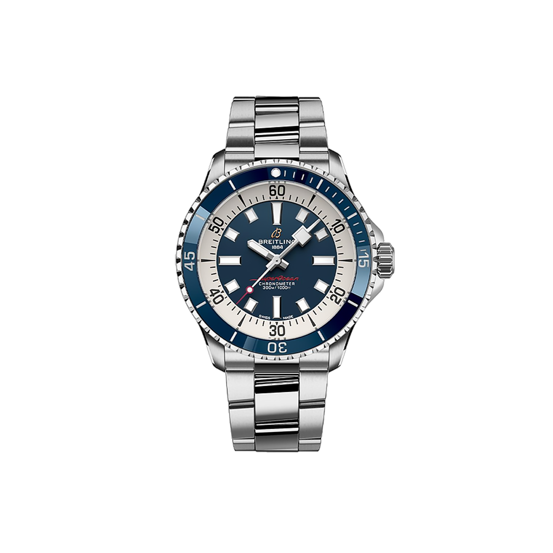 ITWKG92T7A9C Breitling Superocean 42 - A17375E71C1A1 Blue Dial No. 8350