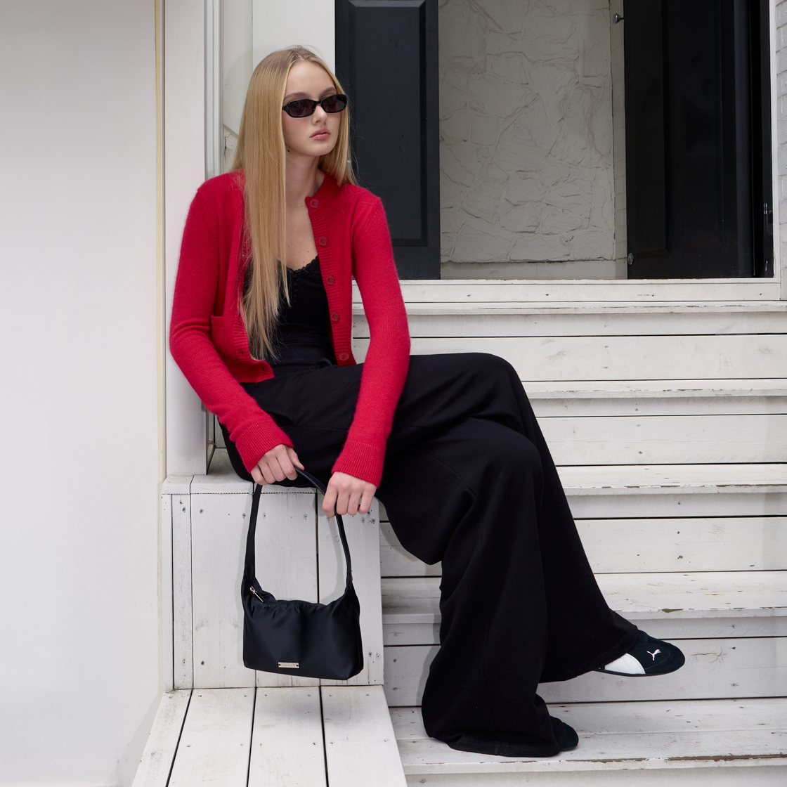 로제프란츠 더블 포켓 가디건 [로즈 레드](Rosefrantz Double Pocket Cardigan [Rose Red]) - 5
