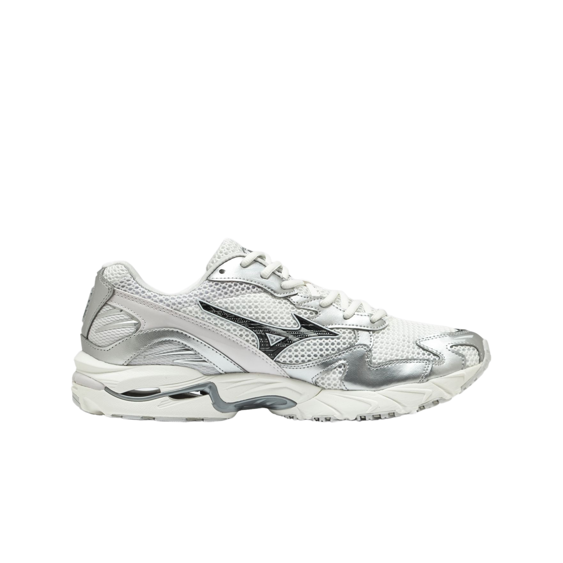 D1GA261D05 Mizuno Wave Rider 10 White Charcoal Gray
