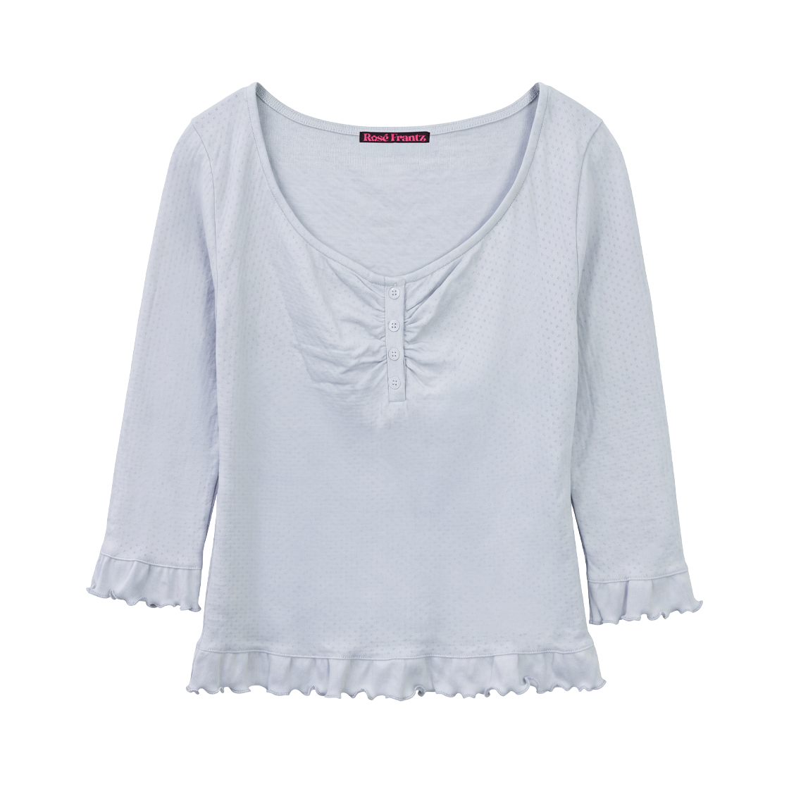 RS26FLS102SBL Rosefrantz Frill Three-Quarter Sleeve [Sky Blue]