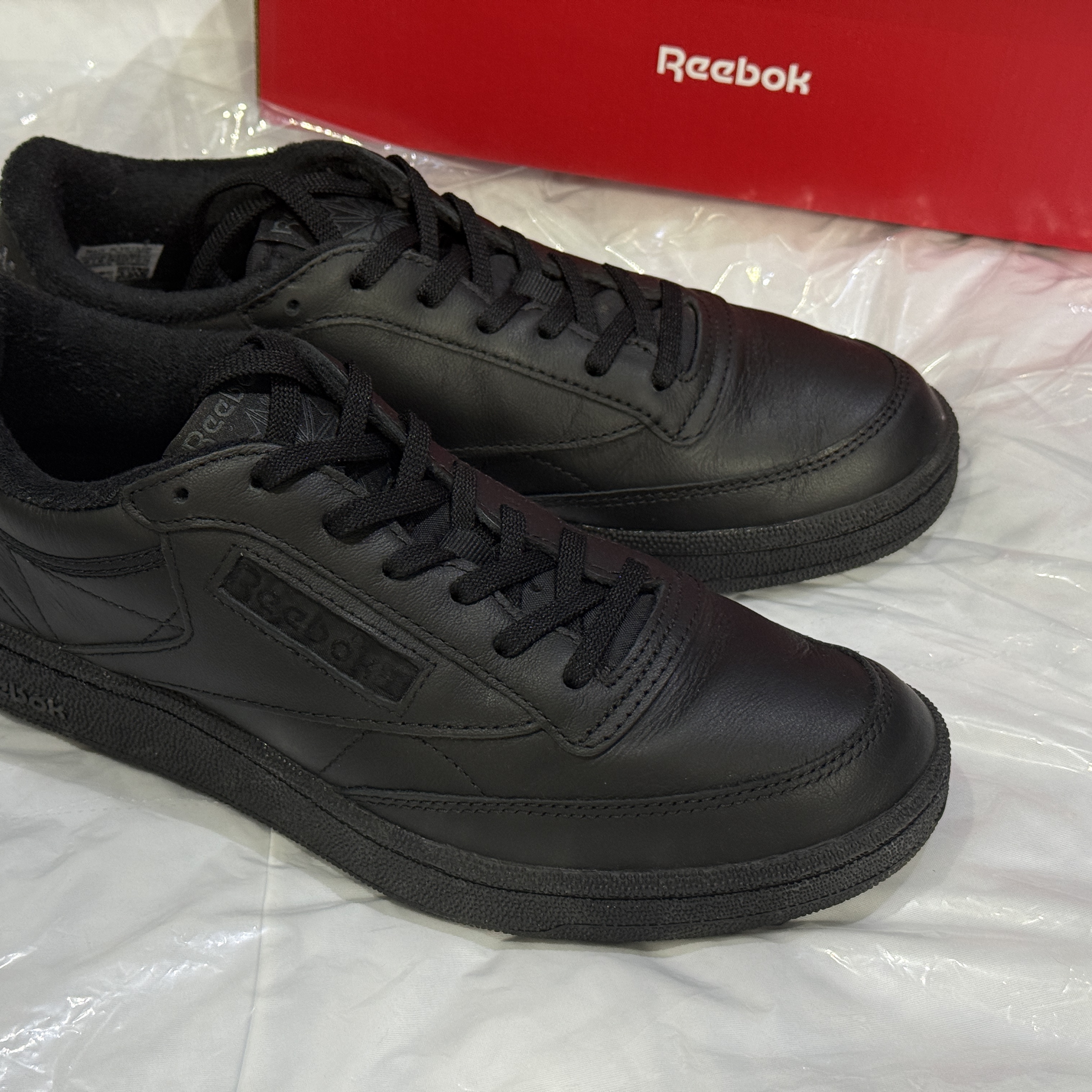 Reebok Club C 85 Golf Black, Reebok Club C 85 Black 착용 스타일