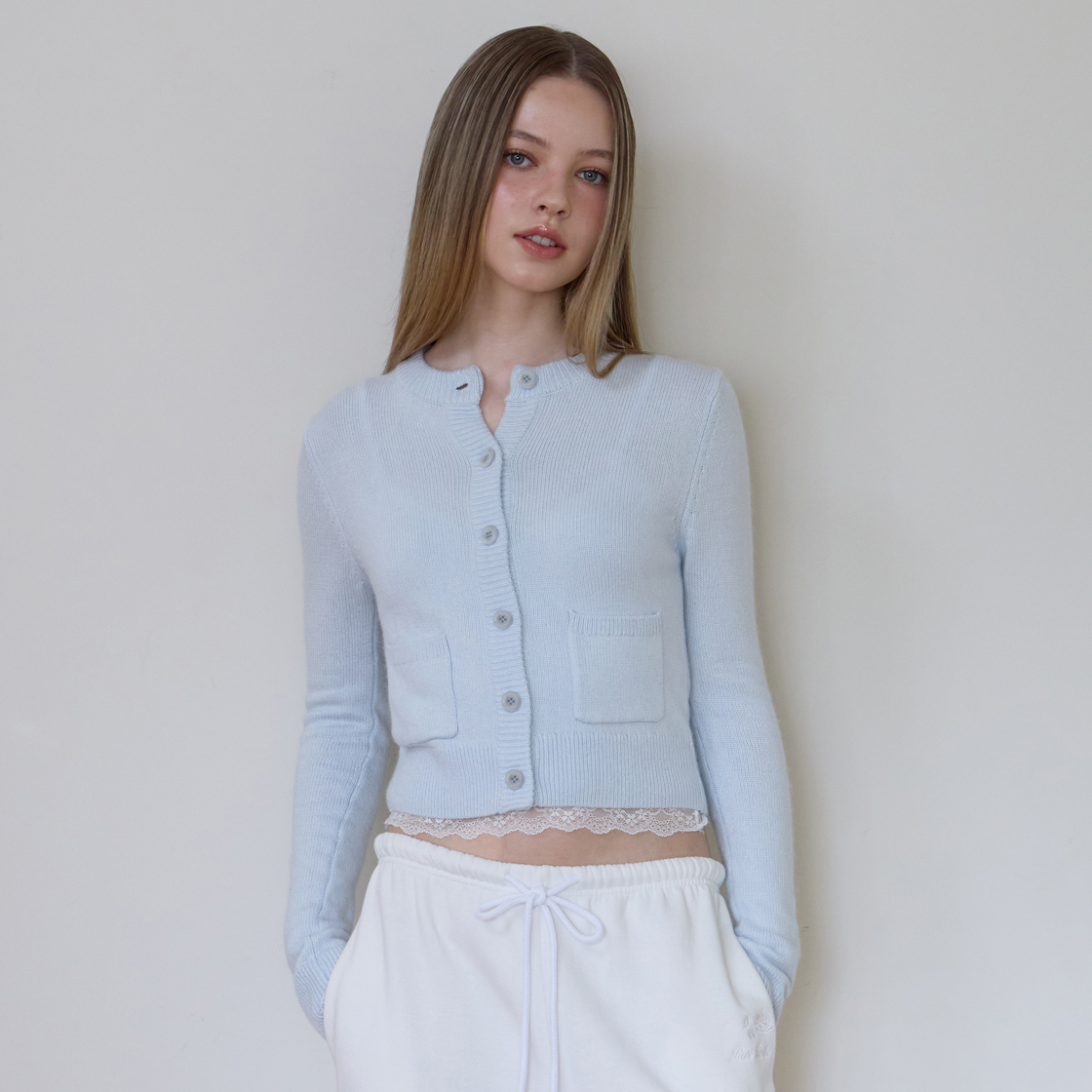 로제프란츠 더블 포켓 가디건 [스카이 블루](Rosefrantz Double Pocket Cardigan [Sky Blue]) - 3