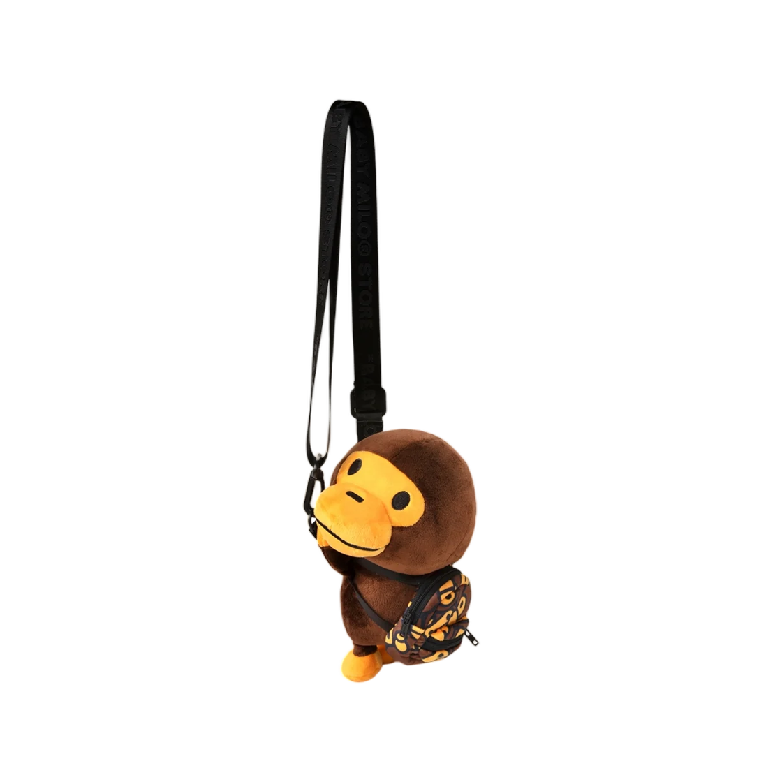 - BAPE Baby Milo Small Plush Doll Cross Bag Brown